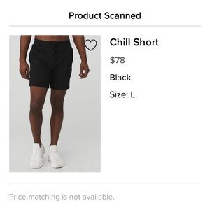ALO Yoga Men’s Chill Short — Black